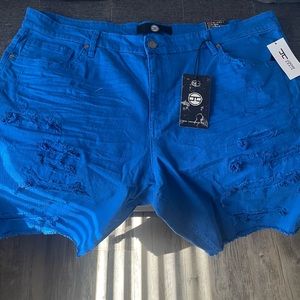 Jordan Craig denim distressed shorts men size 44